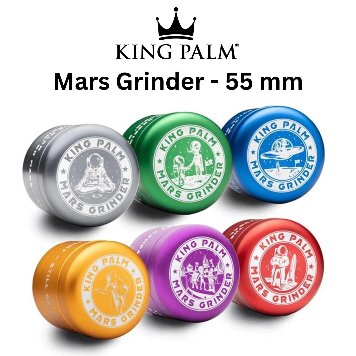 King Palm Mars Grinder 4-teilig Ø 55mm King Palm
